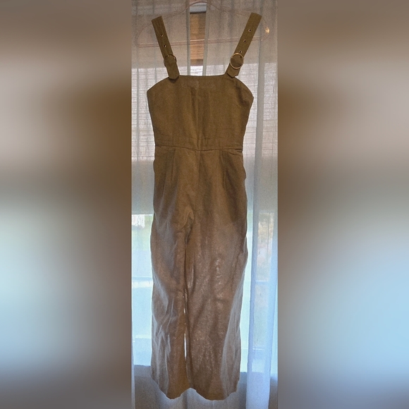 Pants - Elegant Khaki Women's Jumpsuit